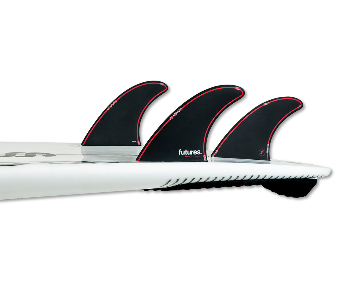 FUTURES JORDY LARGE HC THRUSTER - BLACK/RED