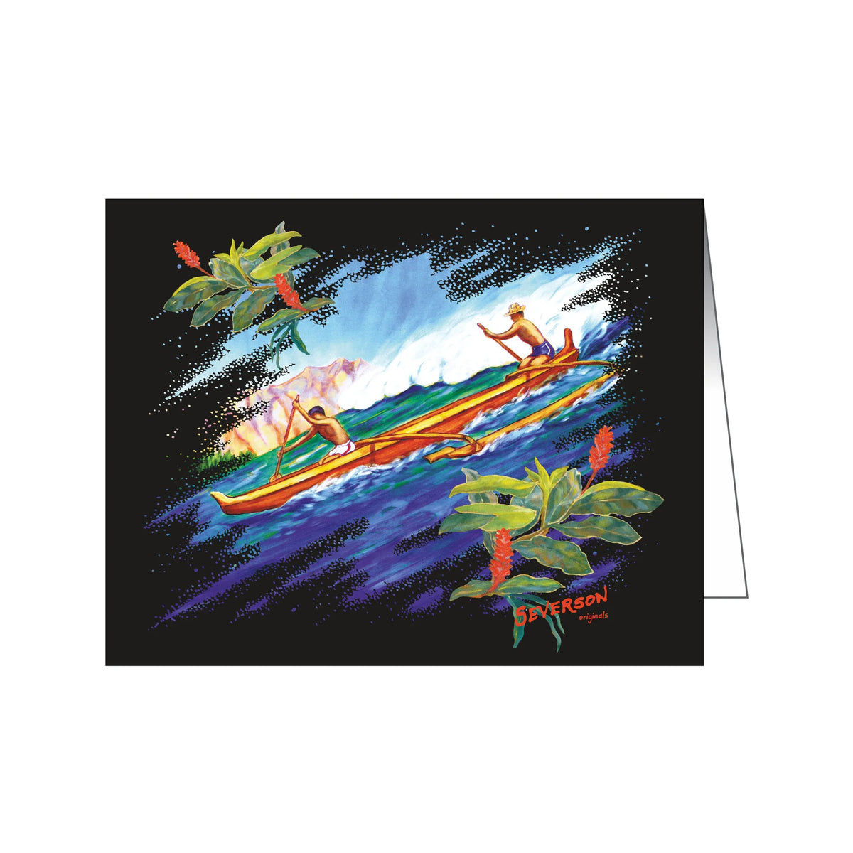 SEVERSON "OUTRIGGER" GREETING CARD