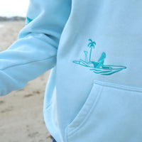 ALL SWELL SURF GOOD WAVES AHEAD EMBROIDERED HOODIE