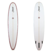 Stewart Longboard 9'0" Hydro Hull (9'0", 23", 3") B#128255 Polish & Gloss with red/black pinlines on the deck