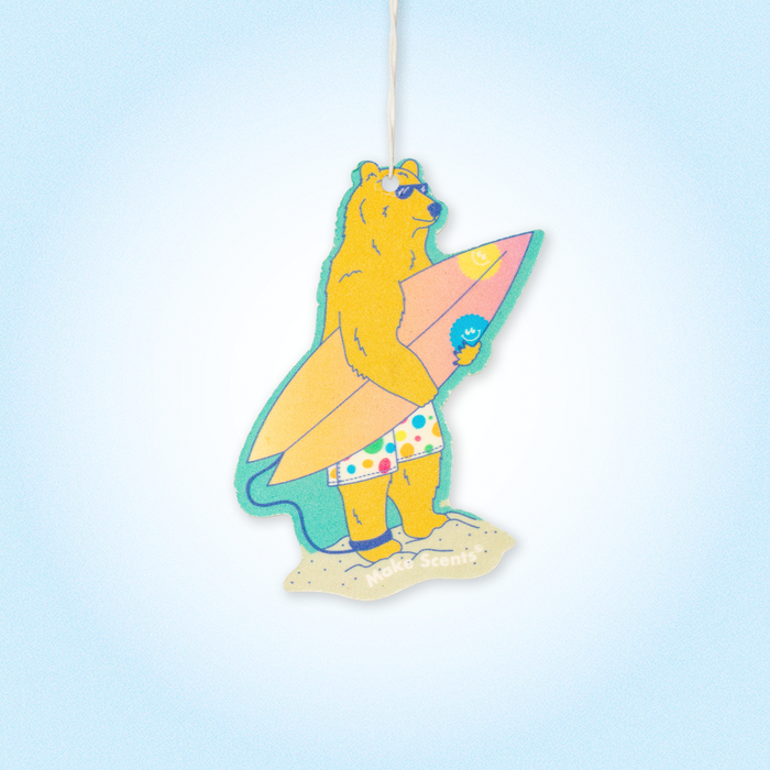 MAKE SCENTS CAR AIR FRESHENER SURFBEAR
