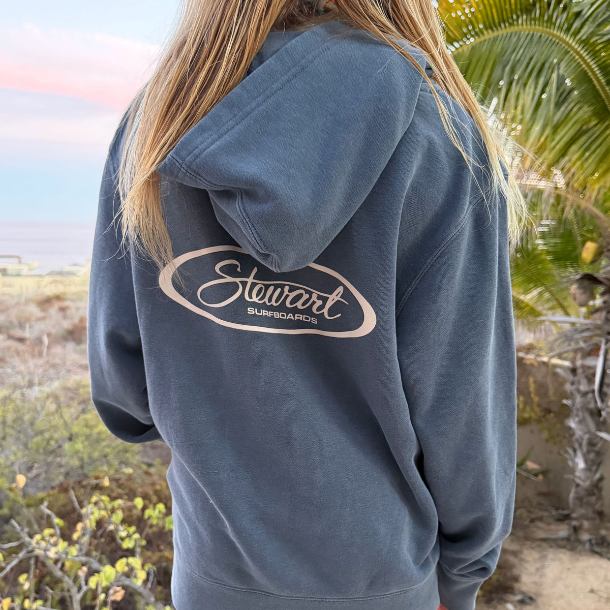 STEWART SURF OVAL YOUTH HOODED PULLOVER SWEATSHIRT