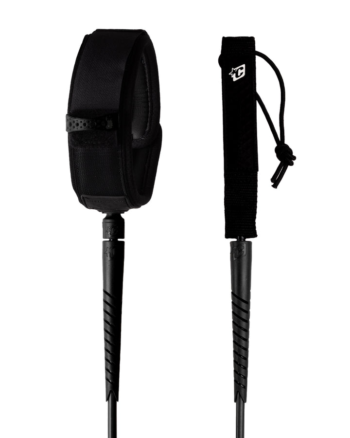 CREATURES LONGBOARD 9' - 10' KNEE SLIM FIT LEASH- black