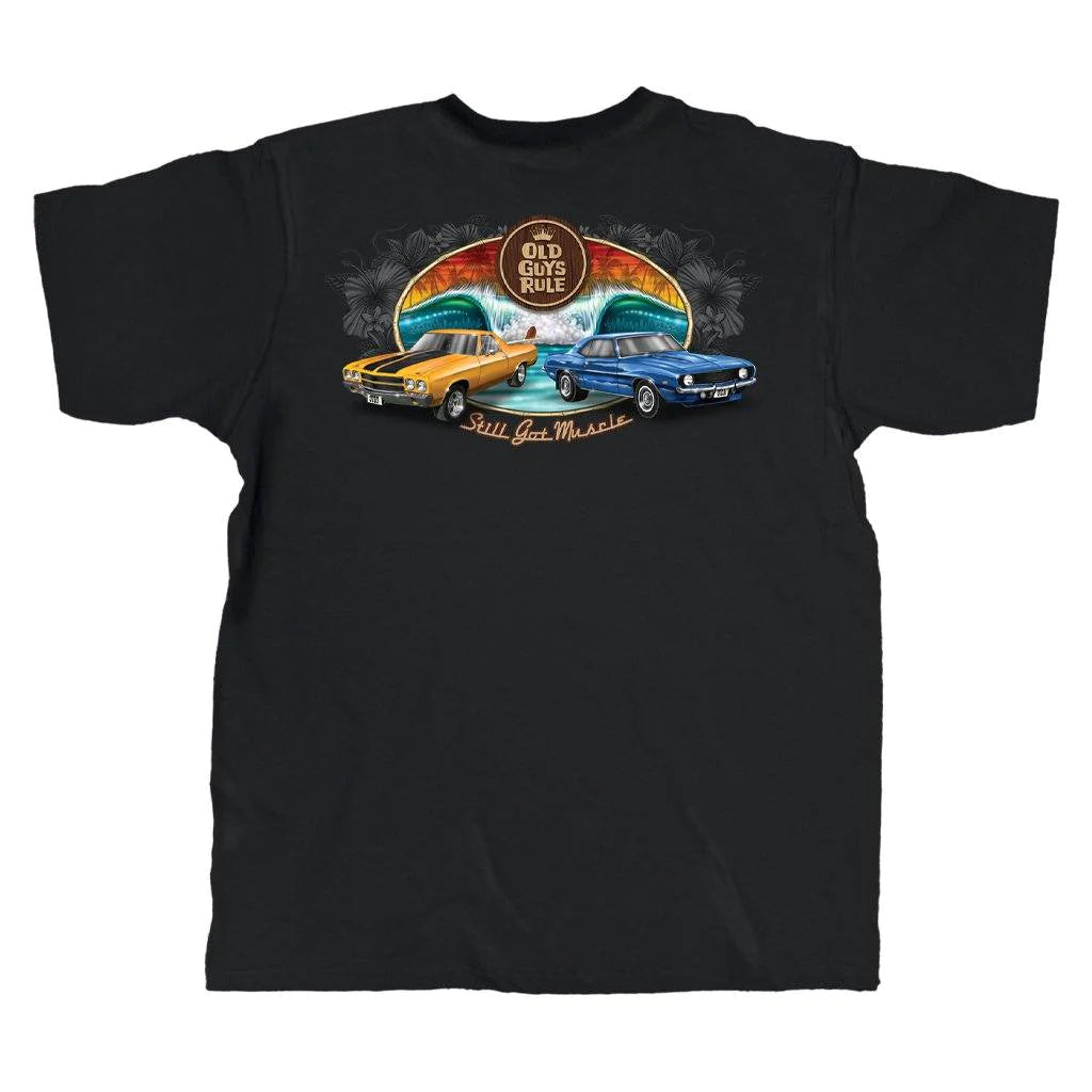 OLD GUYS RULE - MUSCLE CARS T-SHIRT