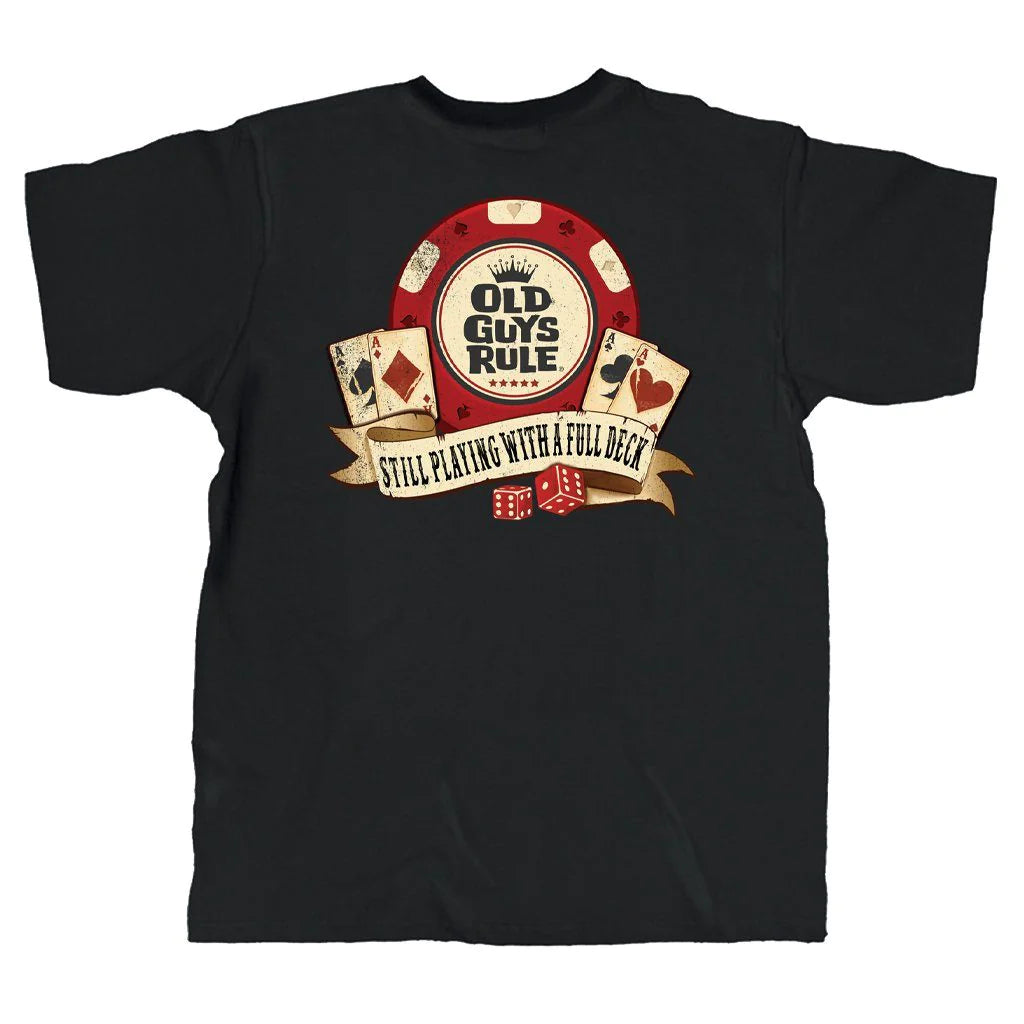 OLD GUYS RULE - POKER CHIP T-SHIRT