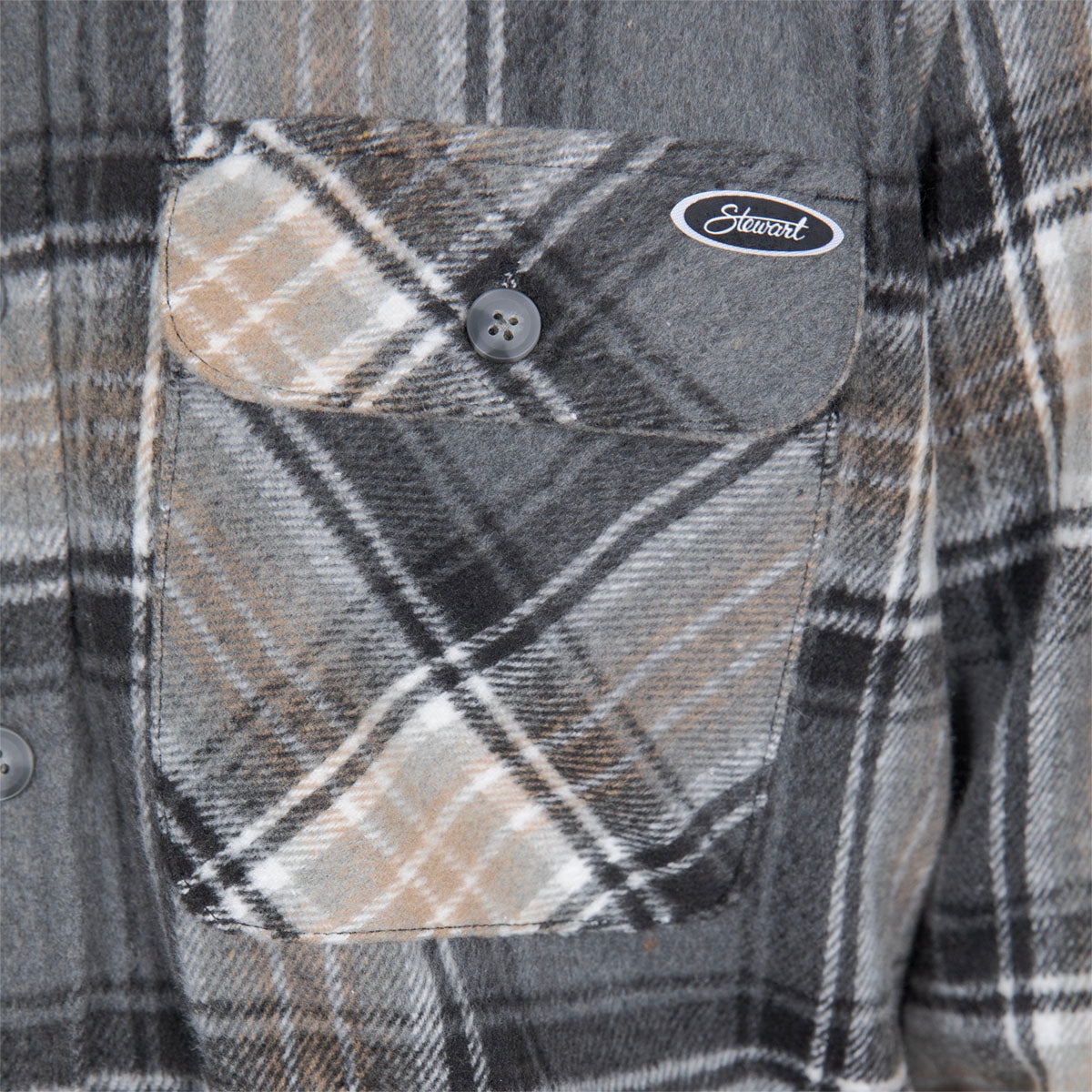 STEWART MENS HEAVYWEIGHT SHERPA LINED FLANNEL