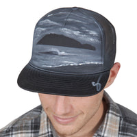 BILL STEWART HAND PAINTED TRUCKER HAT- ISLAND EVENING GLOW