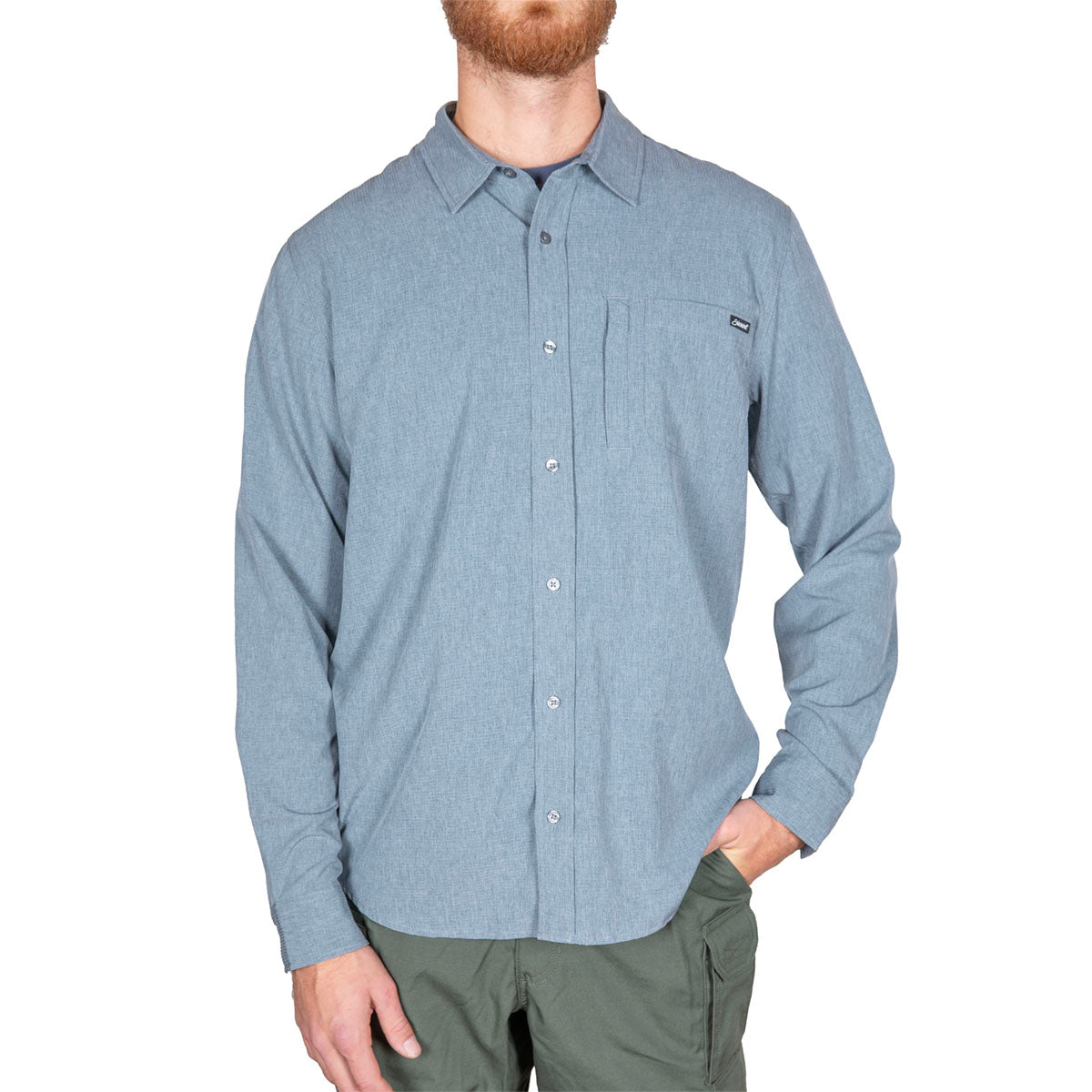 STEWART MEN'S ATMOS L/S TECHNICAL BUTTON UP SHIRT