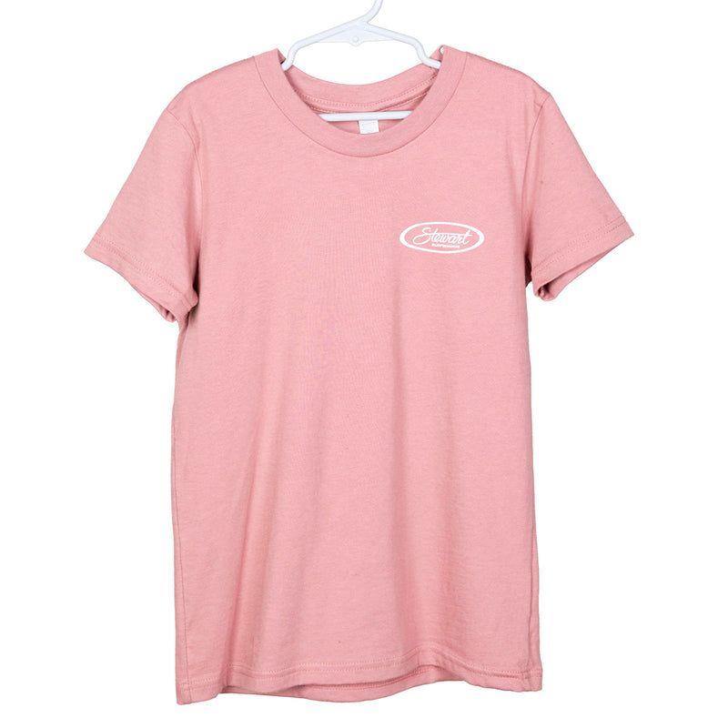 STEWART SURF OVAL YOUTH S/S T-SHIRT- MAUVE