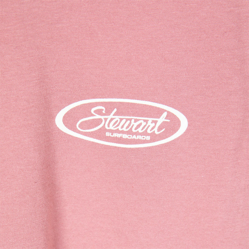 STEWART SURF OVAL YOUTH S/S T-SHIRT-MAUVE