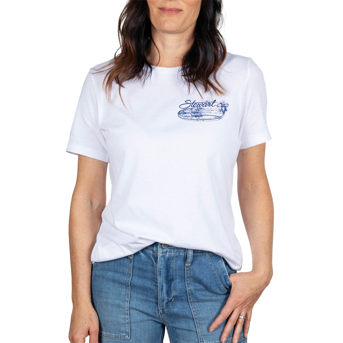 STEWART SO RETRO WOMENS S/S T-SHIRT- FRONT VIEW