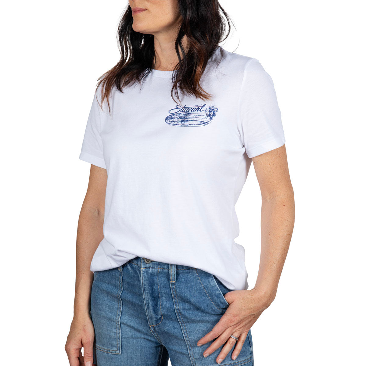 STEWART SO RETRO WOMENS S/S T-SHIRT- FRONT VIEW