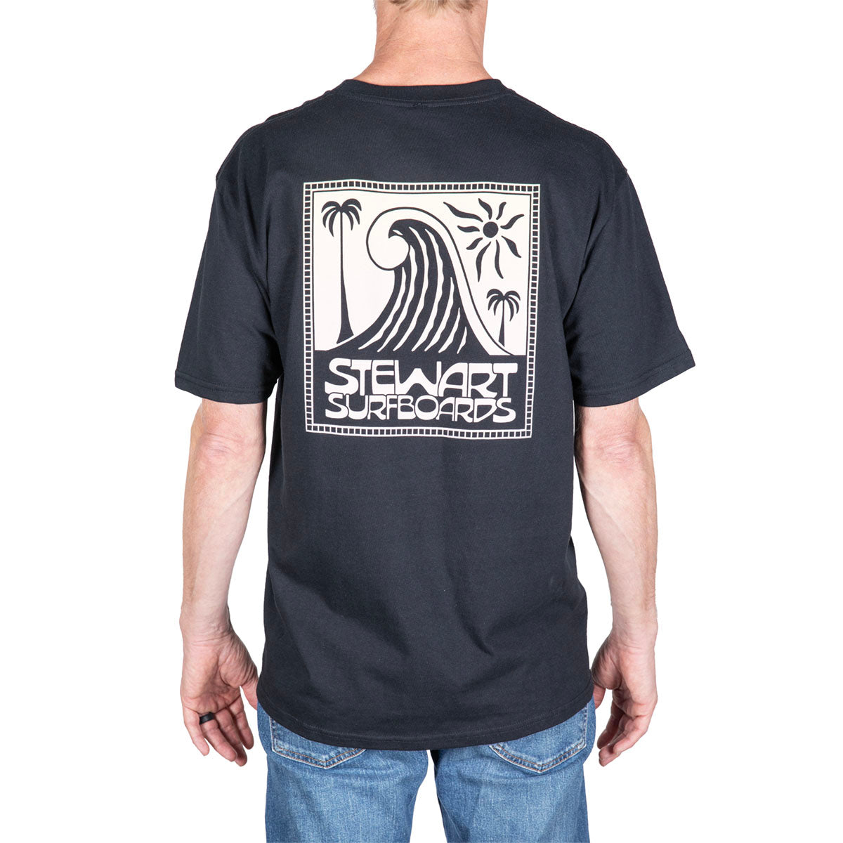 vSTEWART FADE WAVE S/S T-SHIRT- Black