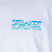 STEWART FADE WAVE S/S T-SHIRT- White