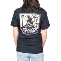 STEWART FADE WAVE S/S T-SHIRT- Black