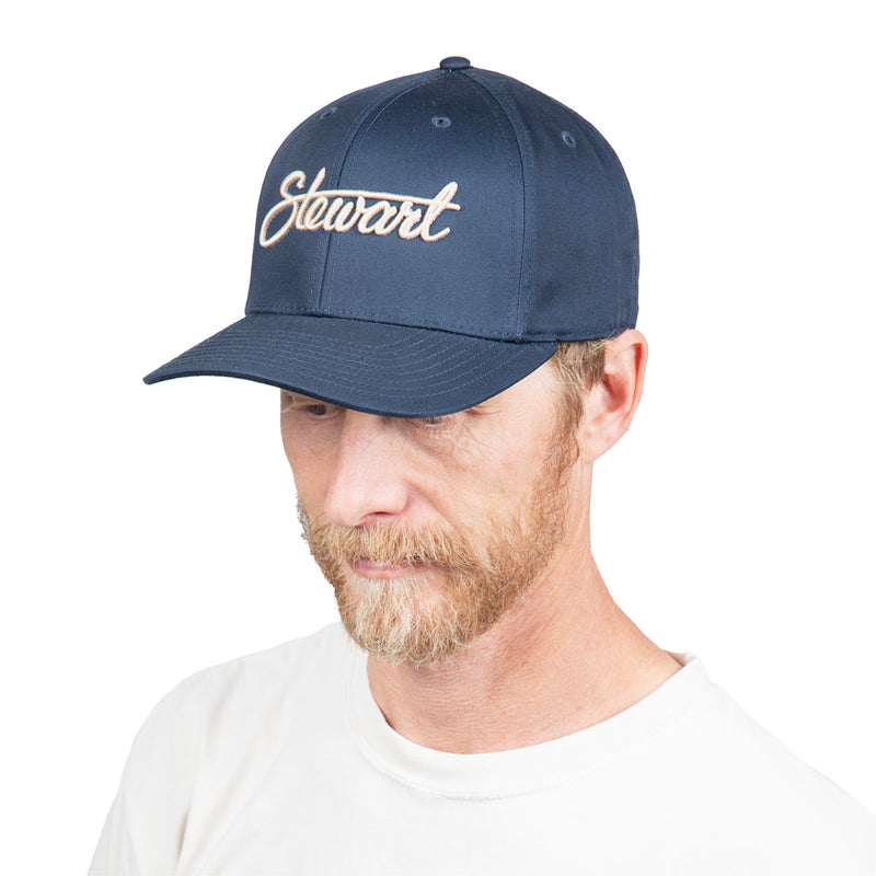 STEWART SCRIPT COTTON TWILL SNAPBACK HAT