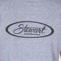 STEWART SURF OVAL S/S T-SHIRT-GRAPHITE HEATHER