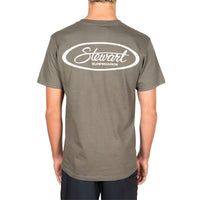 STEWART SURF OVAL S/S T-SHIRT- olive