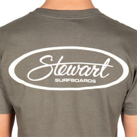 STEWART SURF OVAL S/S T-SHIRT-olive