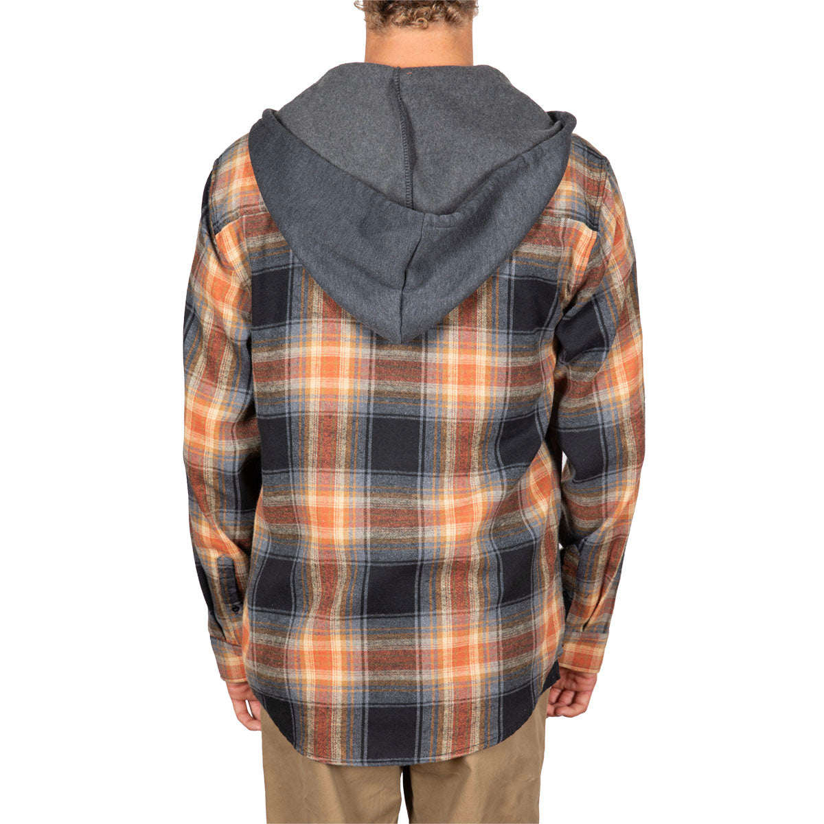 STEWART MILL VALLEY BUTTON-UP FLANNEL HOODY