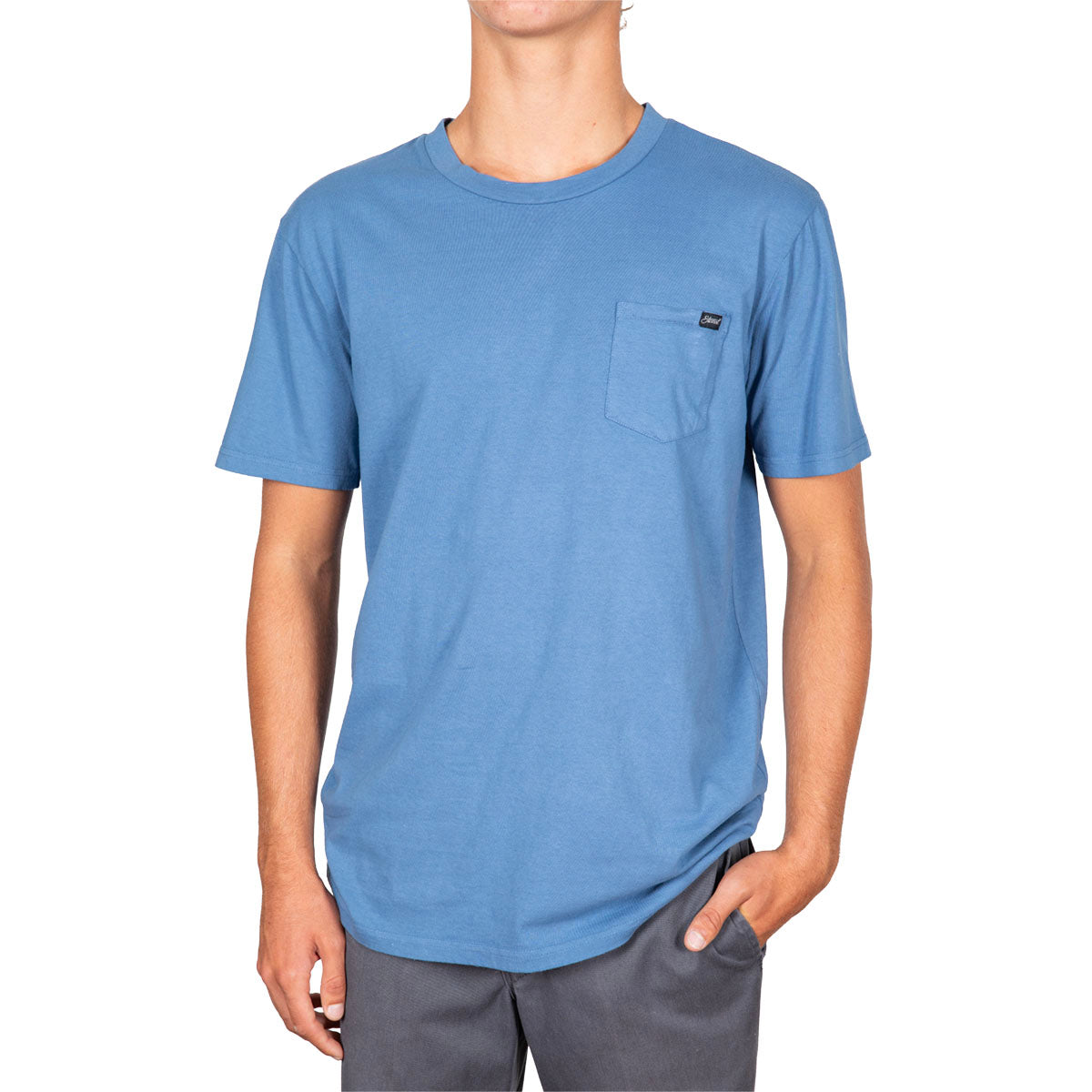 STEWART PIGMENT DYED S/S TEE- Blue