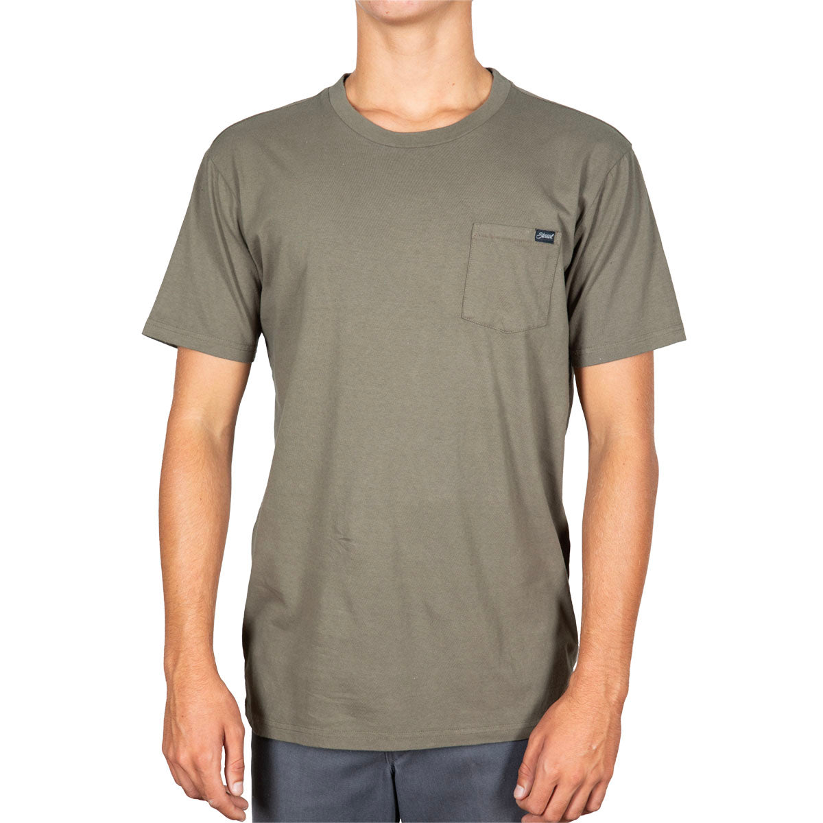 STEWART PIGMENT DYED S/S TEE- Army Olive