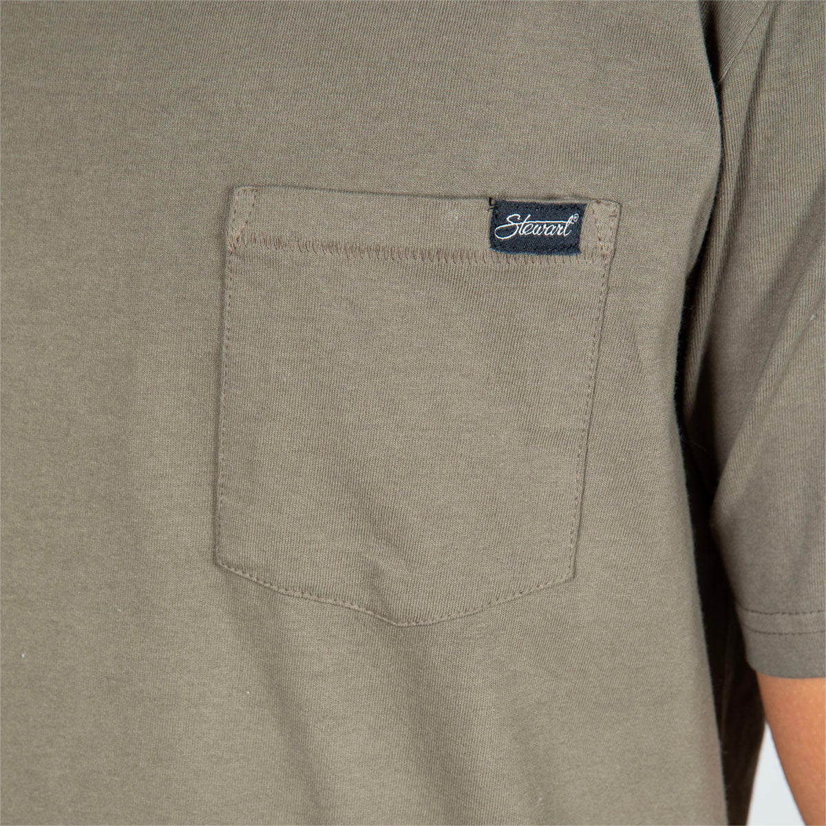 STEWART PIGMENT DYED S/S TEE- Army Olive