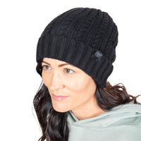 STEWART BROOKE BEANIE- Black