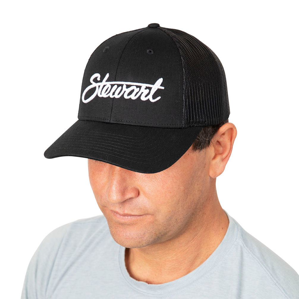 STEWART SCRIPT LOW PRO TRUCKER HAT