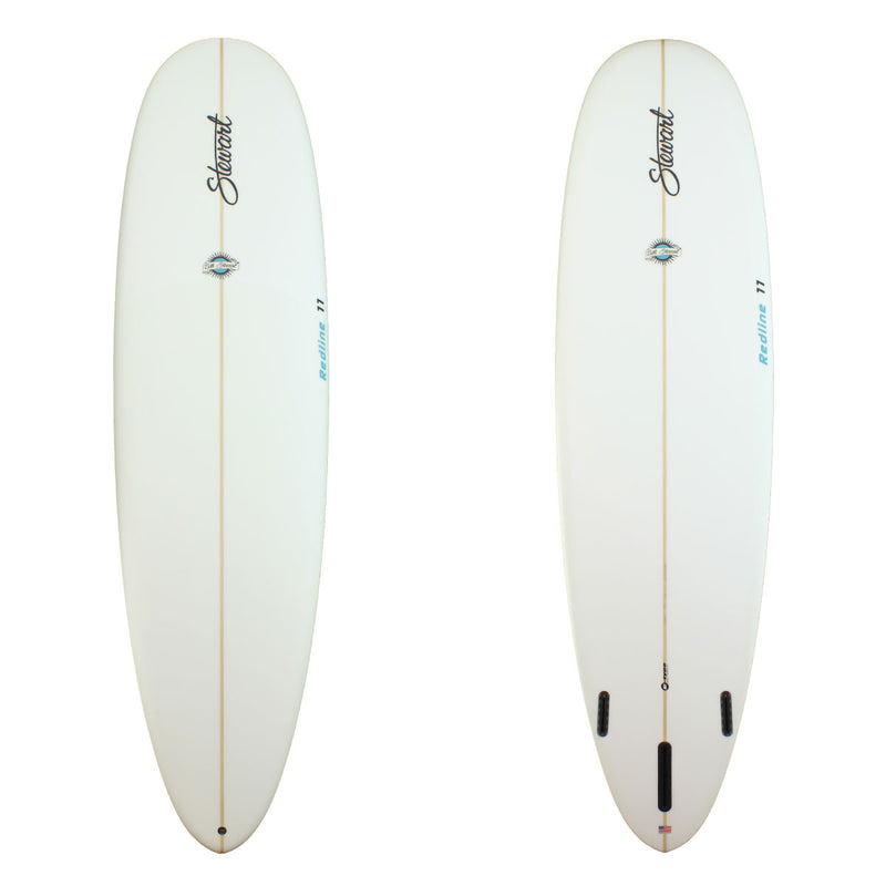 Deck and bottom view of a Stewart Redline-11 with no colorwork and a sand finish