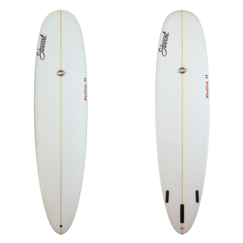 Deck and bottom view of a Stewart Redline-11 with no colorwork and a sand finish
