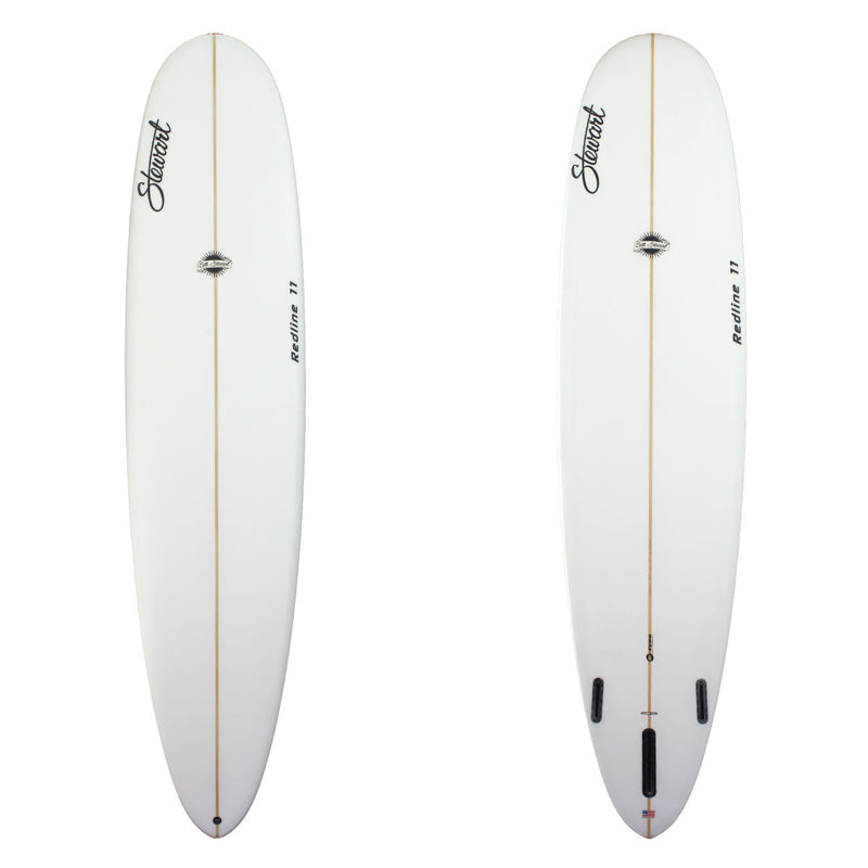 Stewart Longboard 9'0" Redline 11 (9'0", 23", 3 1/8") B#128573 clear and sanded only 