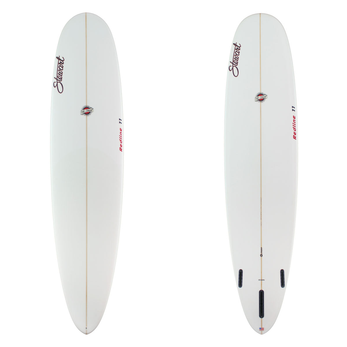 9'0" Redline 11 (9'0", 24 3/4", 3 3/4") B#128943 clear glassjob red logos 