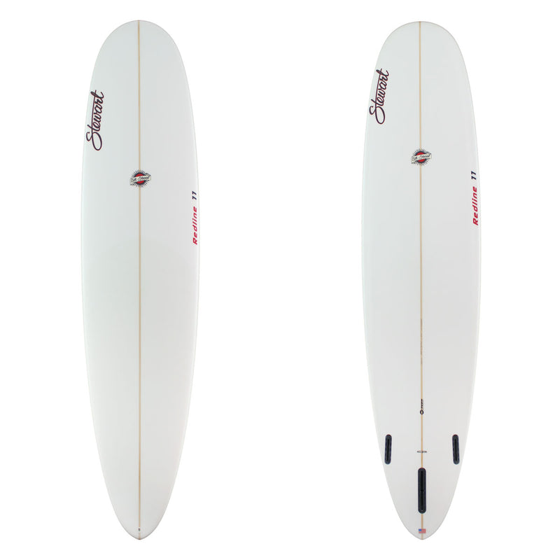 9'0" Redline 11 (9'0", 24 3/4", 3 3/4") B#128943 clear glassjob red logos 