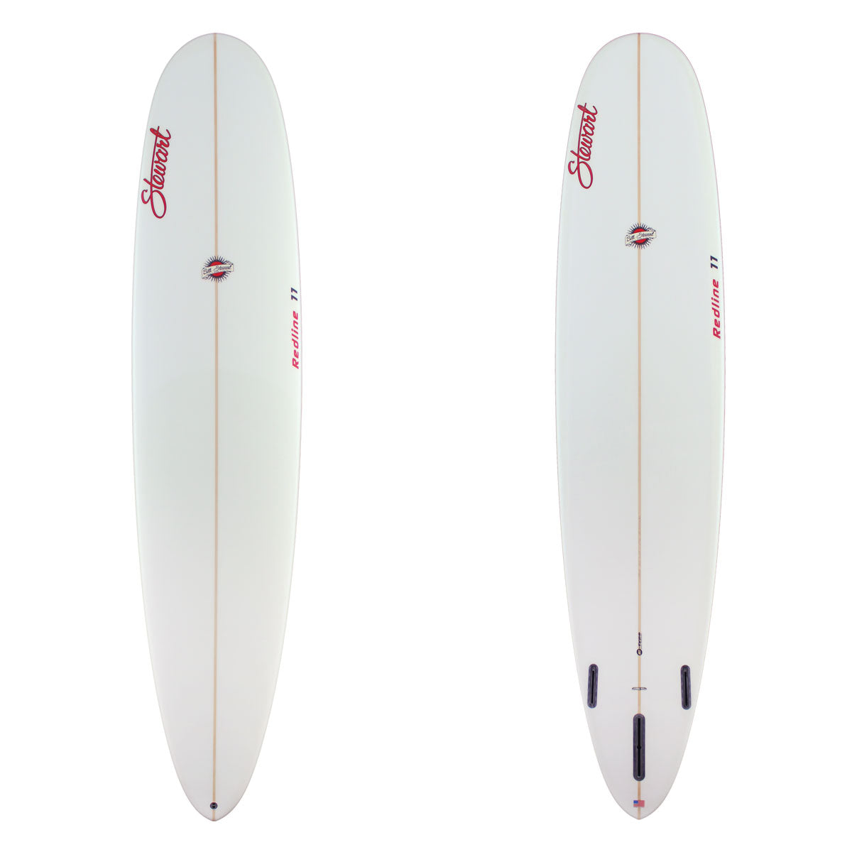 Stewart Surfboard longboard 9'0" Redline 11 (9'0", 23", 3 3/8") B#129005 clear and sand only