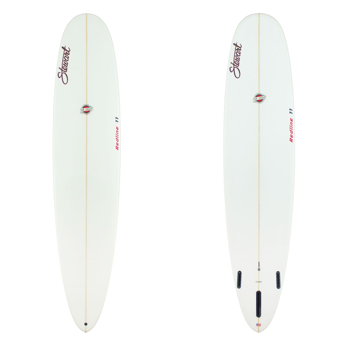 Stewart Longboard 9'0" Redline 11 (9'0", 23", 3") B#129072 clear and sanded  