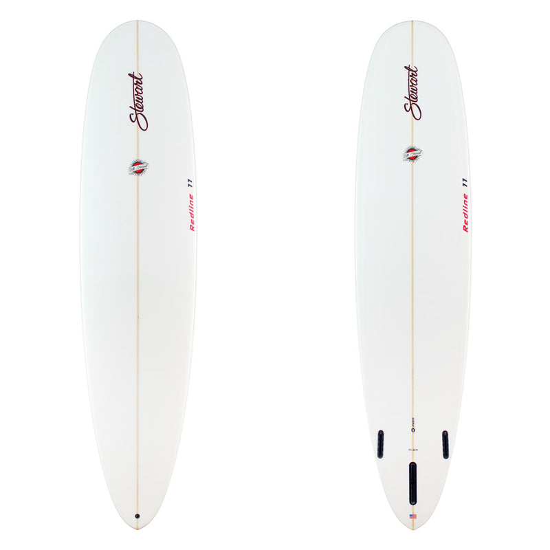 Stewart Longboard 9'0" Redline 11 (9'0", 25", 3 3/4") B#129297 clear and sand only