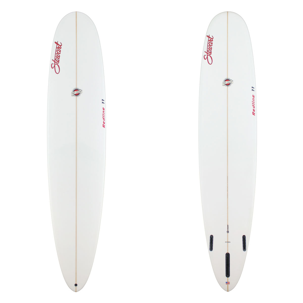 Stewart Longboard 9'0" Redline 11 (9'0", 23", 3") B#129457 clear and sanded only