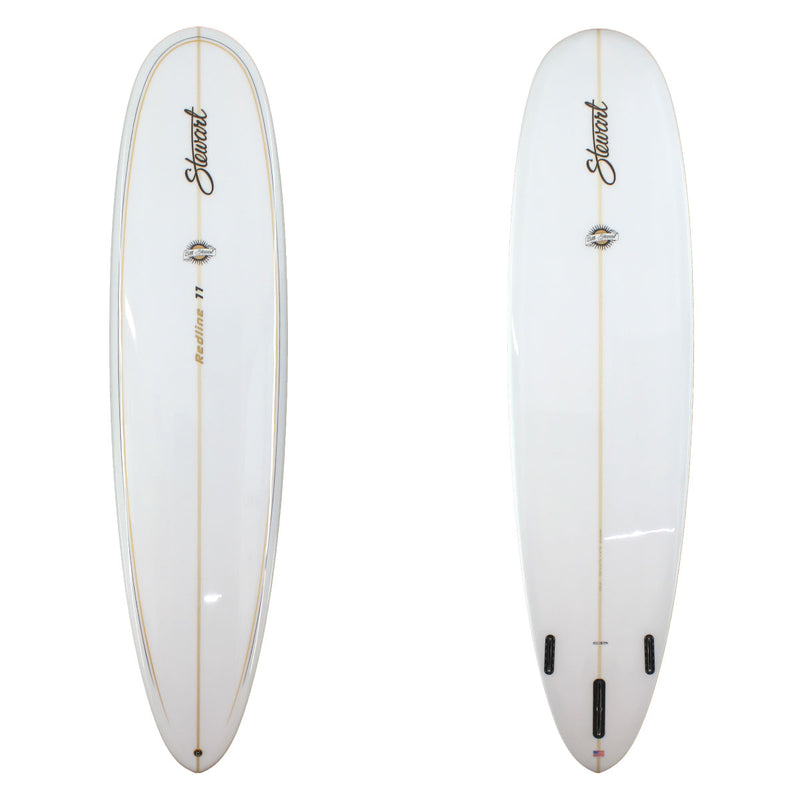 9'0" Redline 11 (9'0", 24 1/4", 3 3/8") B#128123 Gloss & Polish with gold and black pin lines on the deck