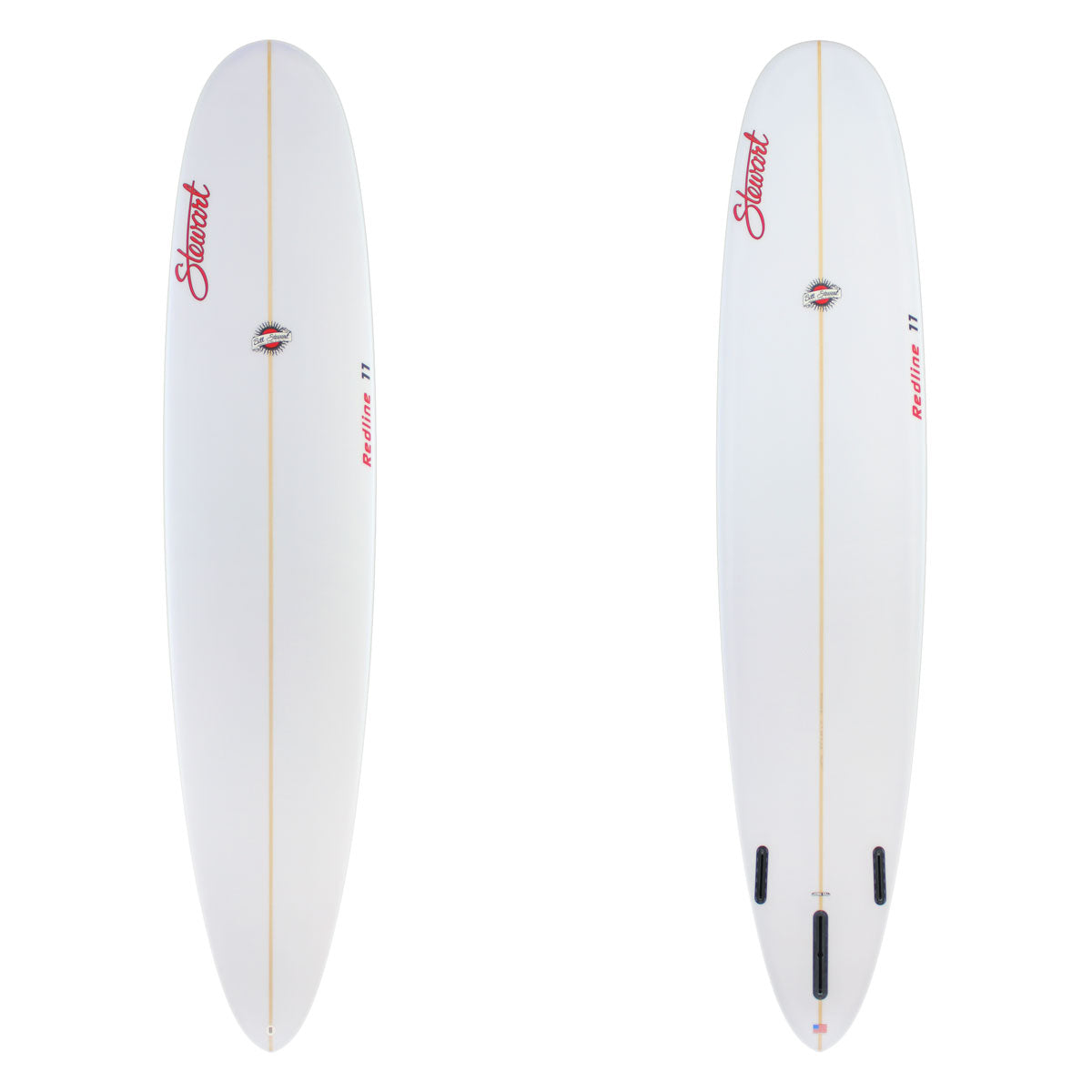 Stewart longboard 9'0" Redline 11 (9'0", 23", 3") B#128770 clear and sanded only