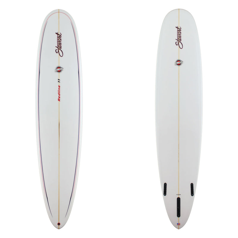 9'0" Redline 11 (9'0", 23 1/2", 3") B#128902 gloss polish with red and back pinlines 