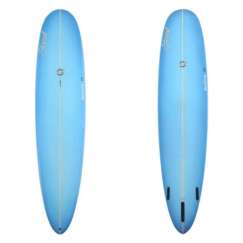9'0" Redline 11 (9'0", 24 1/2", 3 1/2") B#128939 with a blue fade top and bottom 