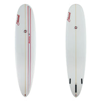 stewart redline 11 longboard gloss polish with black and red pinlines 
