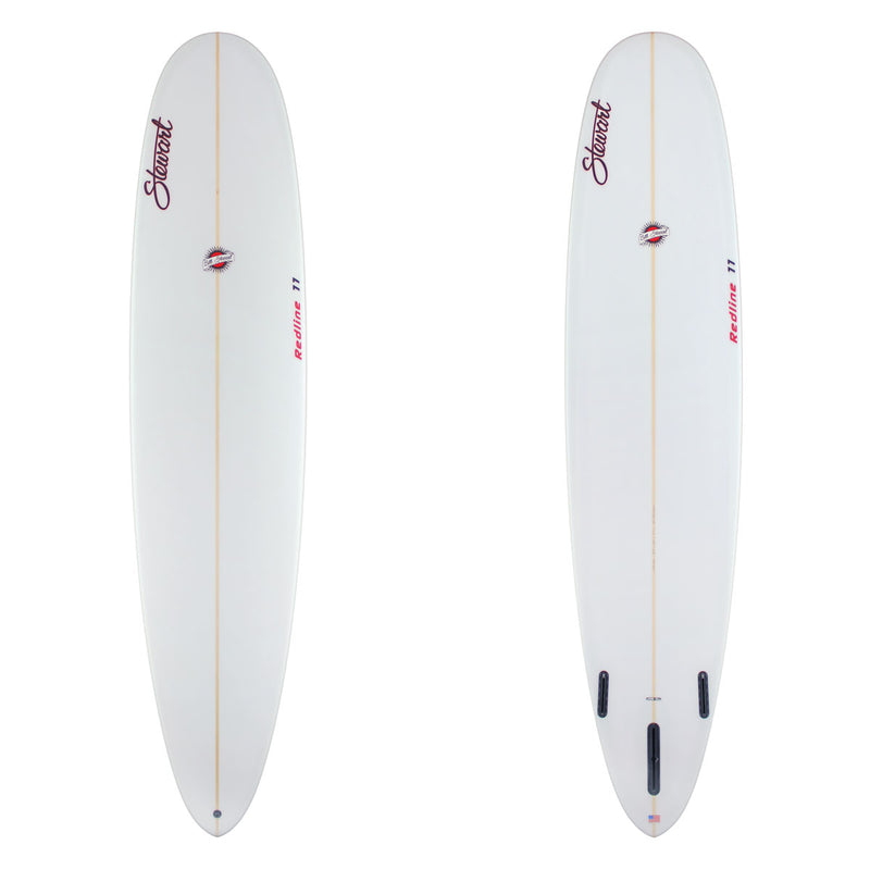Stewart Longboard 9'0" Redline 11 (9'0", 24", 3 1/4") B#129035 clear and sand only