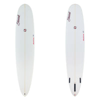 Stewart redline 11 poly longboard clear red logos