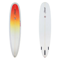 Redline 11 9'0 poly orange fade surfboard stewart