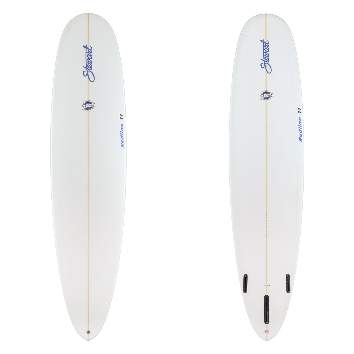 Stewart Longboard 9'0" Redline 11 (9'0", 24 1/2", 3 1/8") B#129080 clear and sanded only