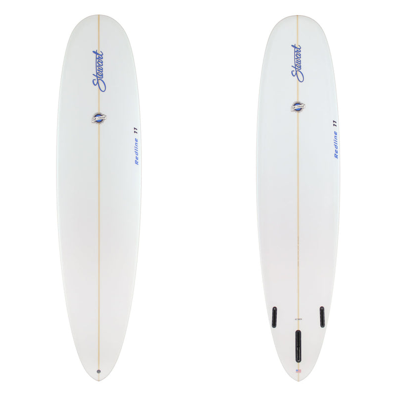 Stewart Longboard 9'0" Redline 11 (9'0", 24 1/2", 3 1/8") B#129080 clear and sanded only