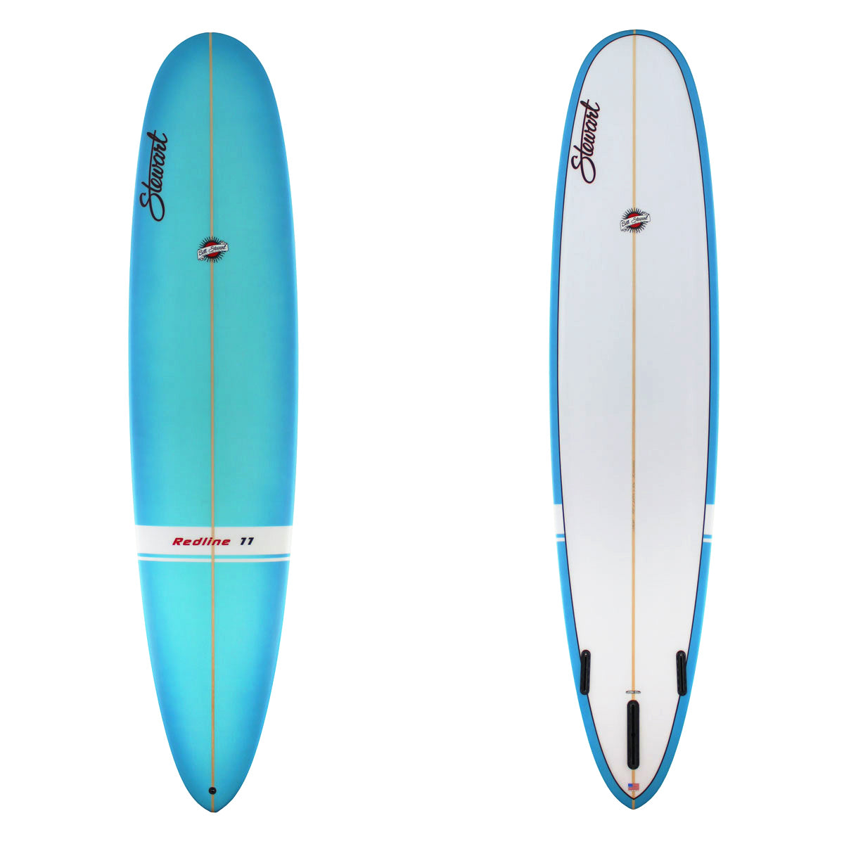 Redline 11 longboard blue poly surfboard Stewart