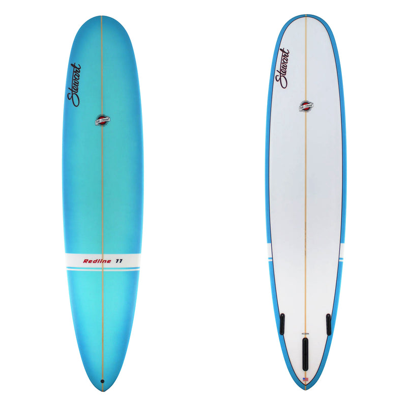 Redline 11 longboard blue poly surfboard Stewart
